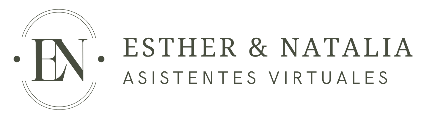 Logo E&N Asistentes Virtuales Horizontal Fondo Transparente (Verde Oscuro)